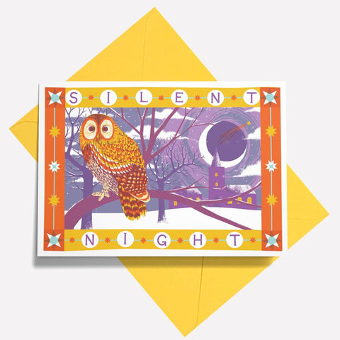 Silent Night Greetings Card - Sprouts of Bristol