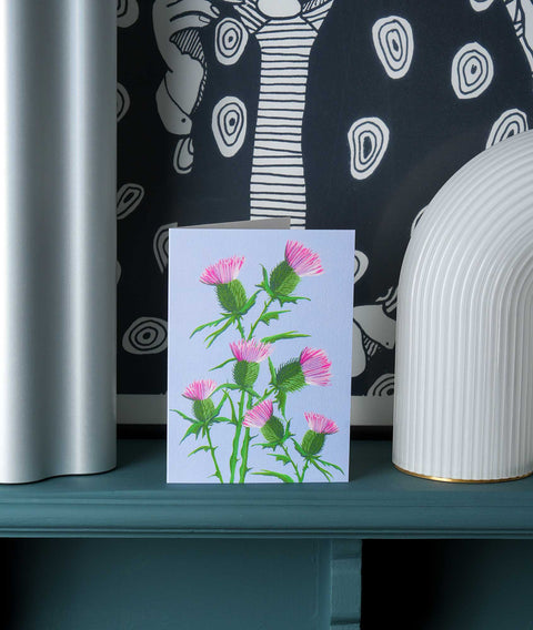 Skye Thistle Greetings Card - Sprouts of Bristol