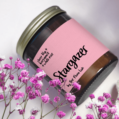Stargazer Natural-Wax Candle | Sheer Lily. Bergamot. White Rose. - Sprouts of Bristol