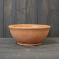 Terracotta Bowl Cement Pot - Sprouts of Bristol