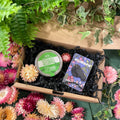 The Flower Lover Mini Gift Set - Wooden Pin and Wildflower Seeds - Sprouts of Bristol