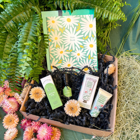 The Note Book, Wonky Fruit Hand Cream & Aromatherapy Pulse Point Roll On Gift Set - Sprouts of Bristol