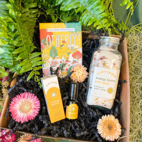 The Relaxing Gift Set - Bath Salts, Aromatherapy Roll On and Chocolate - Sprouts of Bristol