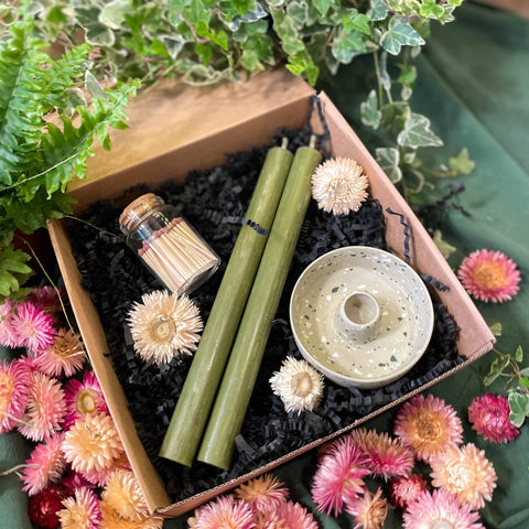 The Terrazzo Candle Holder Gift Set - Choose your own colours! - Sprouts of Bristol