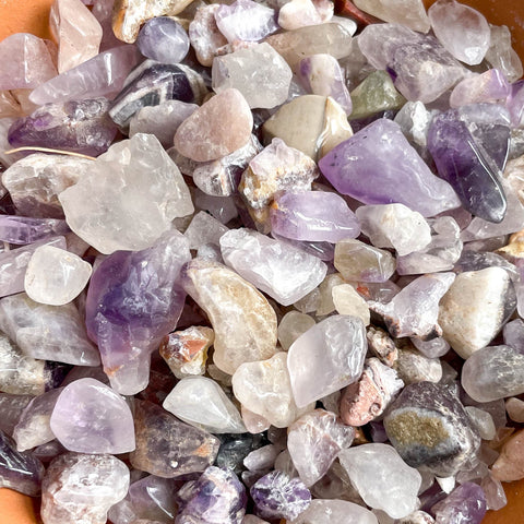 Tumbled Amethyst Gravel 2mm-20mm / 100g - Terrarium Supplies - Sprouts of Bristol