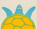 Turtle Riso Greetings Card - Sprouts of Bristol