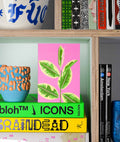 Variegated Rubber Plant Greetings Card - Sprouts of Bristol